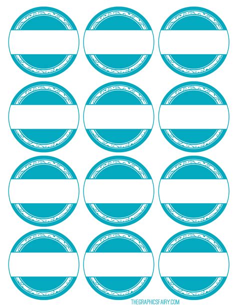 blue printable labels.